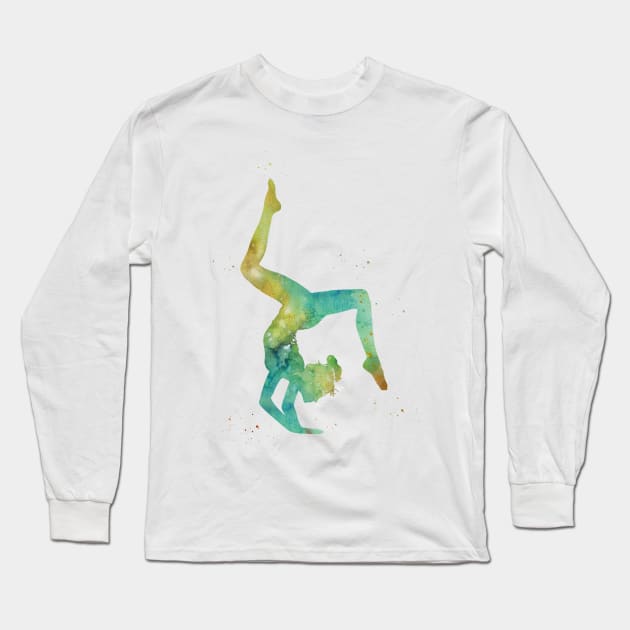 Gymnastics girl Long Sleeve T-Shirt by erzebeth